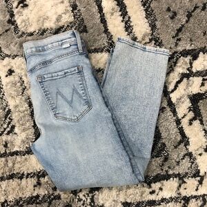 MOTHER Light Blue Straight Leg Jeans